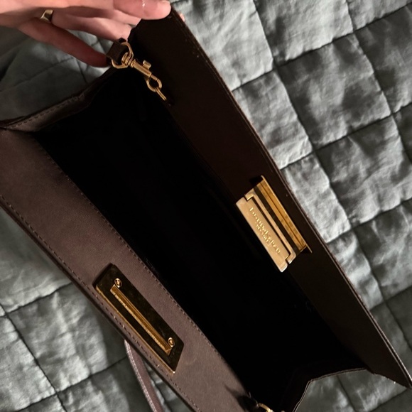 VTG Donna Karan Shoulder/Crossbody Bag~Brown - Picture 4 of 12